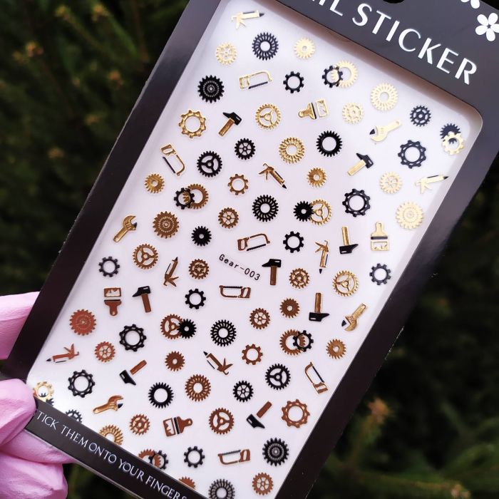 Наклейка для дизайну нігтів Nail Sticker Gear3