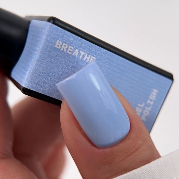 Гель-лак Biblioteka 72 Breathe сіро-блакитний 10мл