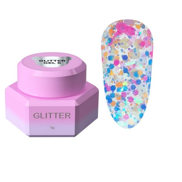 Блискітки для нігтів Glitter Gel You Are Cute 06, 5мл