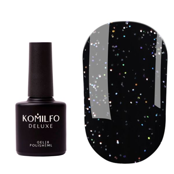 Топ голографічний топ без липкого шару Komilfo No Wipe Holographic 8 мл