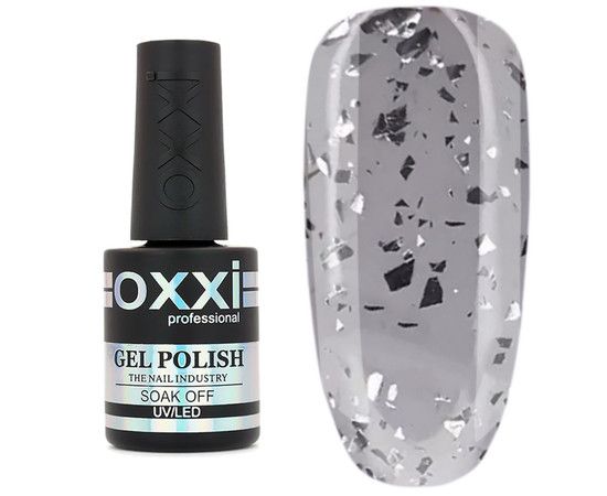 Топ для гель-лаку без липкого шару Oxxi Professional Iceberg Top з фольгою 10 мл №1