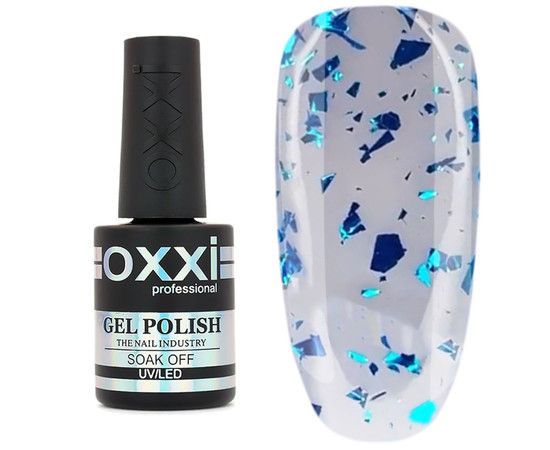 Топ для гель-лака без липкого слоя Oxxi Professional Iceberg Top с фольгой 10 мл, №5
