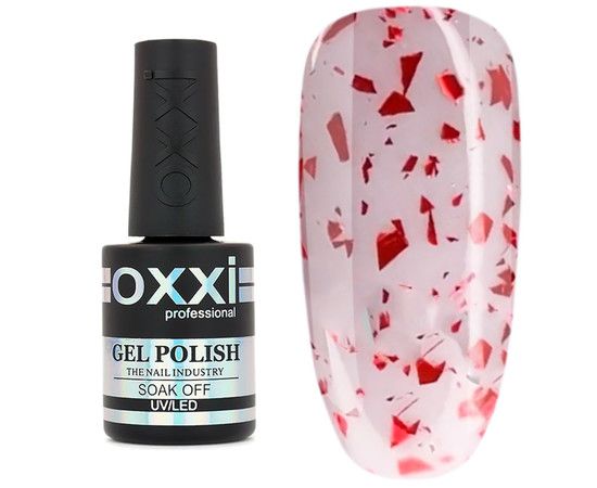 Топ для гель-лаку без липкого шару Oxxi Professional Iceberg Top з фольгою 10 мл №7