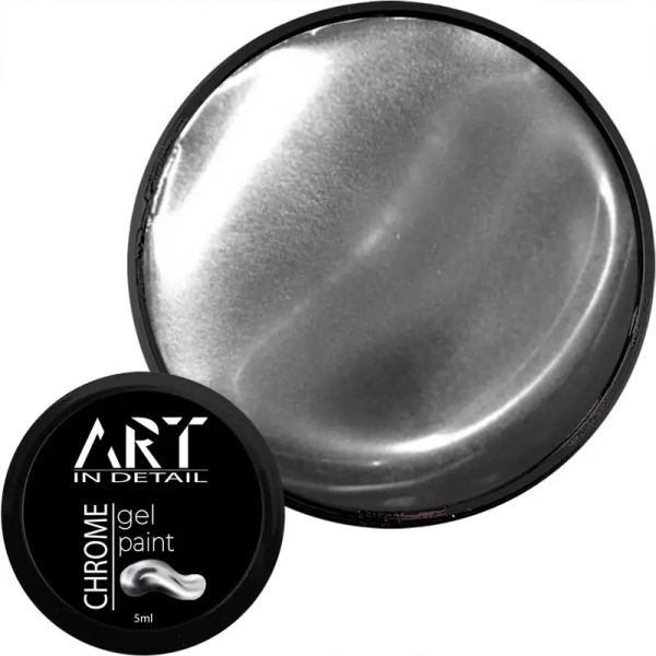 Гель-фарба хром срібло ART Gel Paint CHROME, 5 г