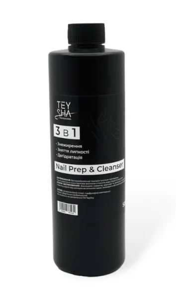 Рідина Teysha Nail Prep&Cleanser 3-в-1 500мл