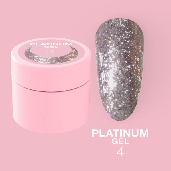 Блискітки для нігтів Platinum Gel №4 5ml