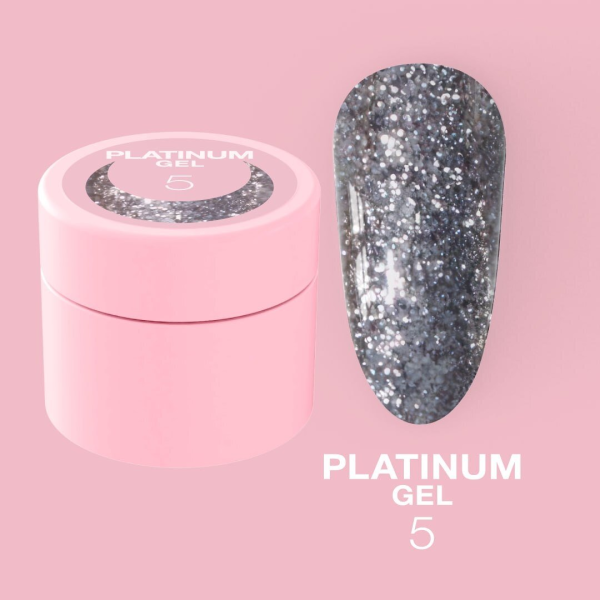 Блискітки для нігтів Platinum Gel №5 5ml