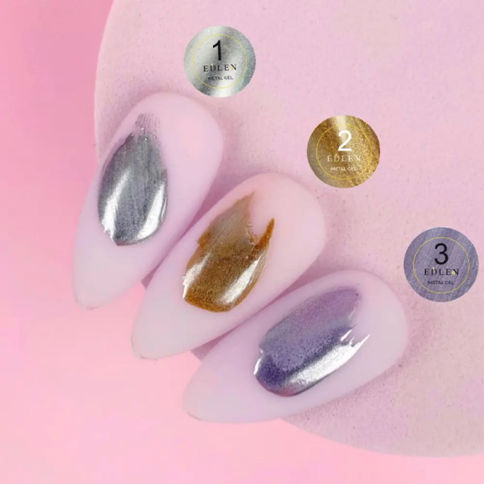 Металева гель-краска Edlen Metal Gel №02 Gold 5г