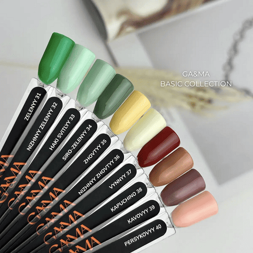 Гель-лак GaMa Basic collection 039 kavovyy  кофейный 10мл
