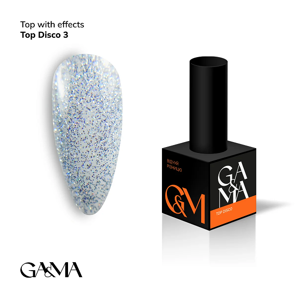 Топ светоотражающий Ga&Ma Top Disco Shine 003 10мл