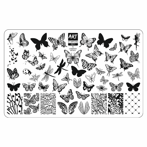 Пластина для стемпінгу Art Stamping Vakula 11 метелики