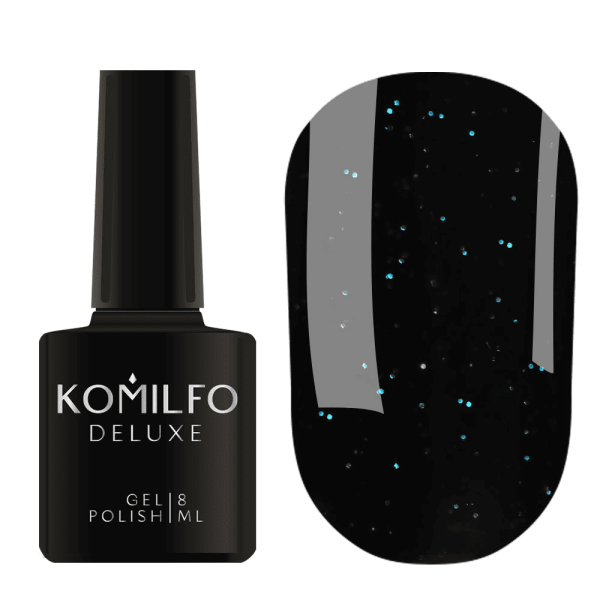 Гель-лак Komilfo  Black Blue, 8 мл