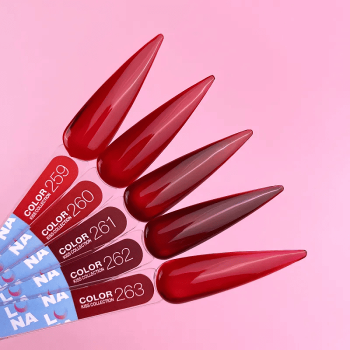 Гель-лак Luna Color Kiss 260, червоний вітраж  8мл