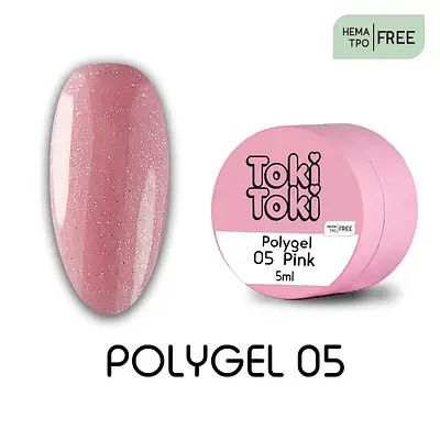 Polygel Toki-Toki 05 Pink 5мл
