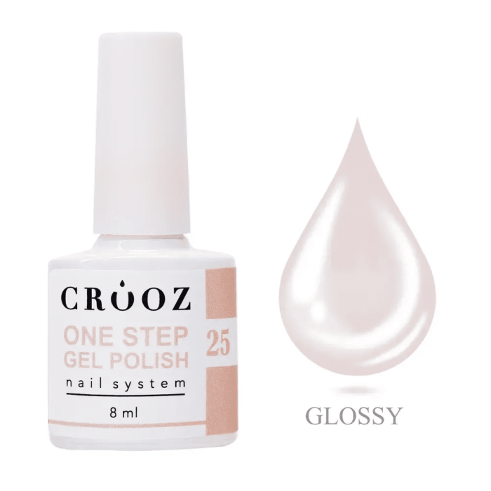 Однофазный гель-лак Crooz One Step Gel Polish 25 пильная роза 8мл