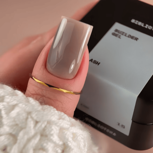 Гель Biblioteka Builder Gel 15 Ash напівпрозорий димчасто-сірий 15мл