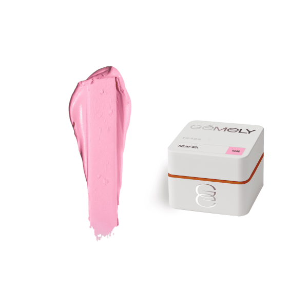 Гелева паста для обʼємних дизайнів Relief gel GEMELY Rose 5г