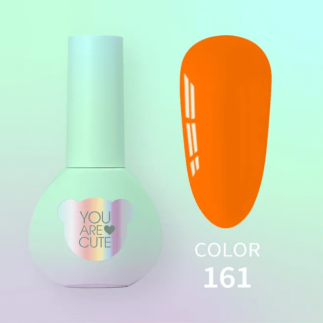 Гель-лак You Are Cute 161 неоновий апельсиновий, 5мл