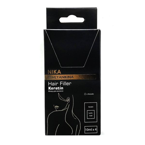Філер для волосся Keratin Nika Zemlyanikina, 10 млx4шт