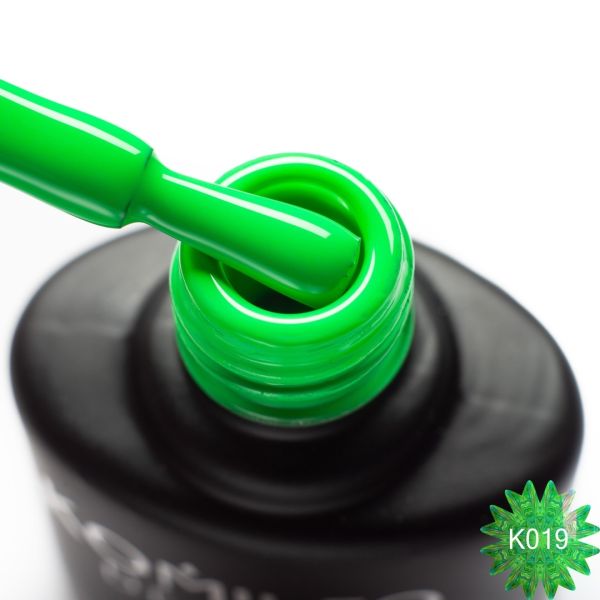 Гель-лак Komilfo Kaleidoscopic Collection K019 (соковитий зелений, неоновий), 8 мл