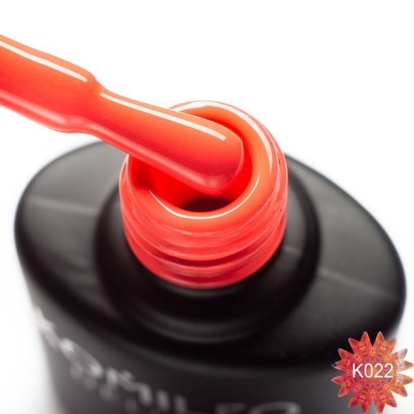 Гель-лак Komilfo Kaleidoscopic Collection K022 (світлий кораловий, неоновий), 8 мл