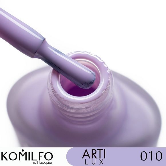 Лак для нігтів Komilfo ArtiLux 010 лиловий, емаль 8 мл