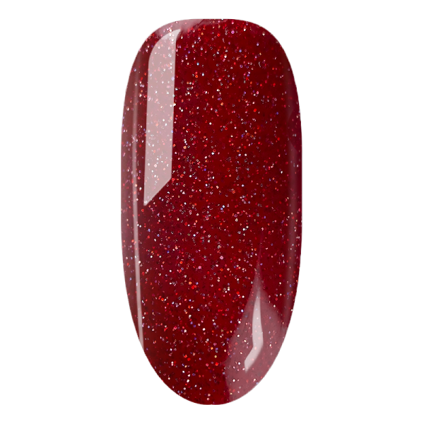 Гель-лак D.I.S Nails  Laser Red 7.5мл 02 червоний голограмний мікроблиск