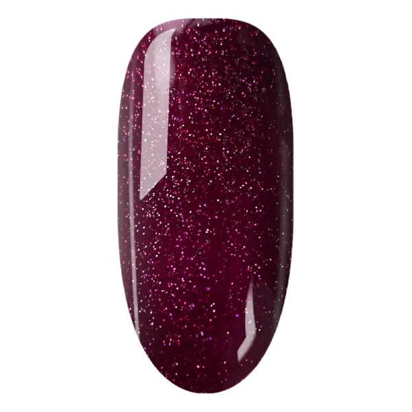 Гель-лак D.I.S Nails  Laser Red 7.5мл 04 вишневий  голограмний мікроблиск