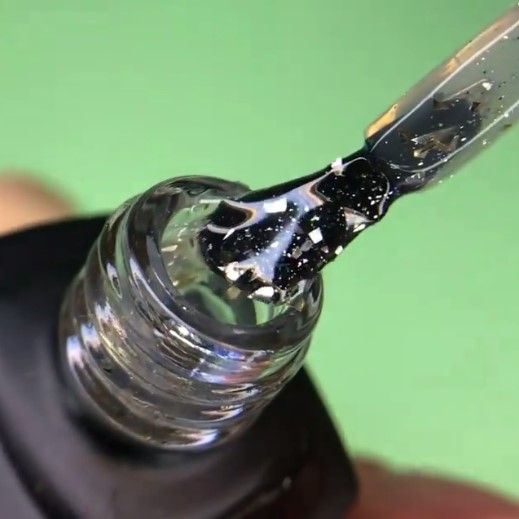 Топ Moon Full Leaf Silver  зі срібною крихтою глянсовий