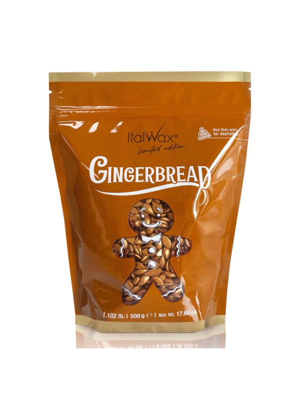 Лімітований гарячий плівковий віск в гранулах Italwax Ginger Bread, 500г