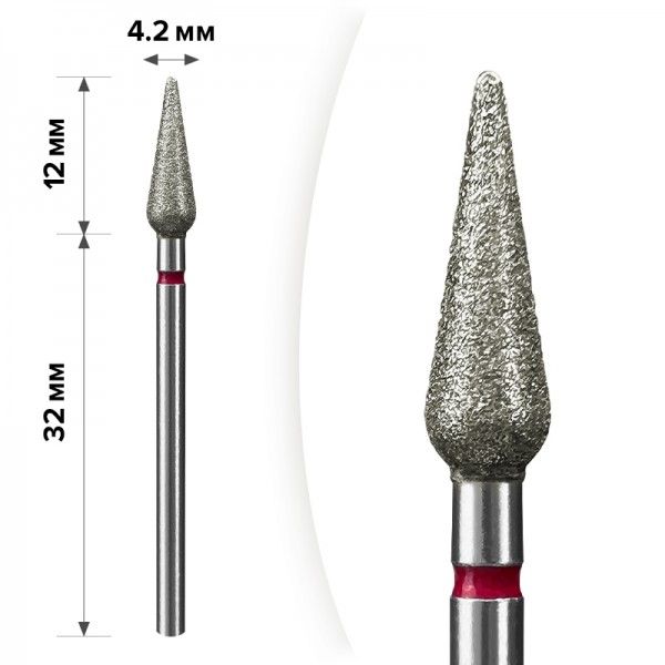 Алмазная насадка Mart Кукуруза Red 4,2*12