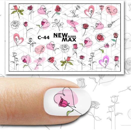  Слайдер-дизайн для нігтів New Max C-44