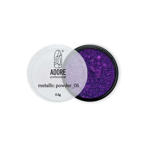 Металева втирка Adore Metallic Powder 06  фіолетова