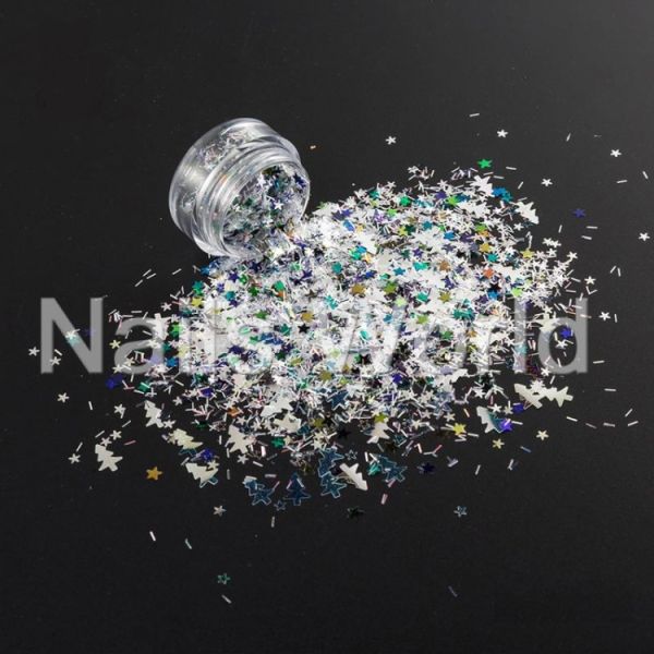Мікс Різдвяний Nails World №007
