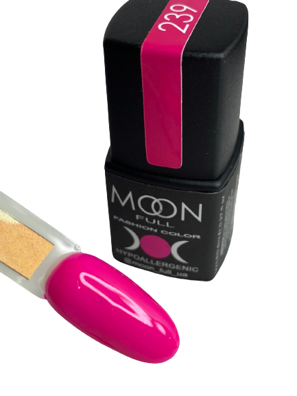 Гель-лак MOON FULL color Gel polish №239 рожевий барбі