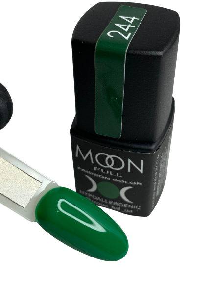 Гель-лак MOON FULL color Gel polish №244  зелений