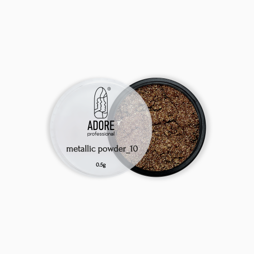 Металева втирка Adore Metallic Powder 10  біле золото