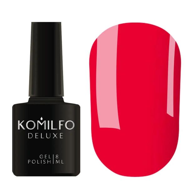 Гель-лак Komilfo DeLuxe Series Neon N001 (насыщенный, ярко-розовый, неоновый), 8 мл