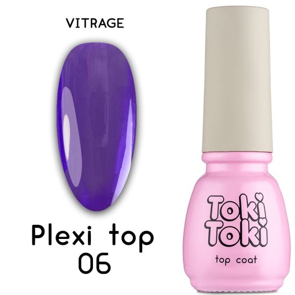 Топ Toki Toki Plexi 06 вітражний фіолетовий 6мл