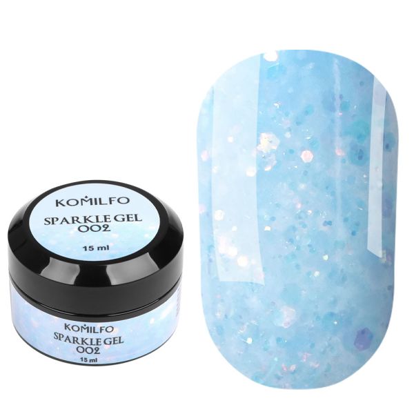 Моделюючий гель Komilfo Sparkle Gel 02, 15г