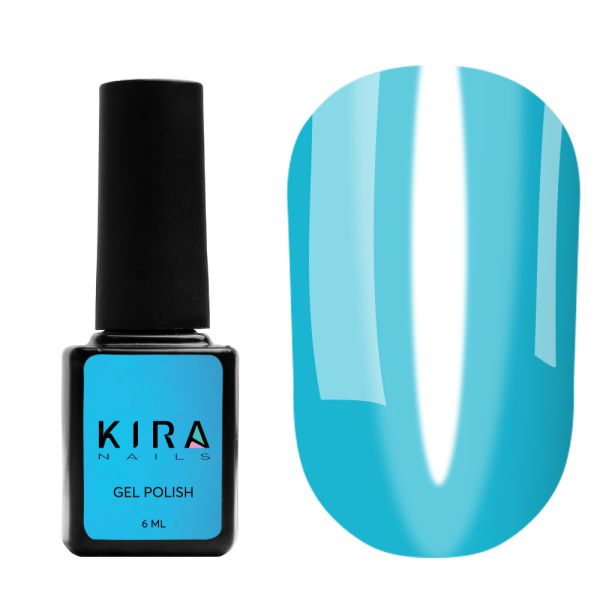 Гель-лак Kira Nails Vitrage №V05 (синьо-зелений, вітражний), 6 мл