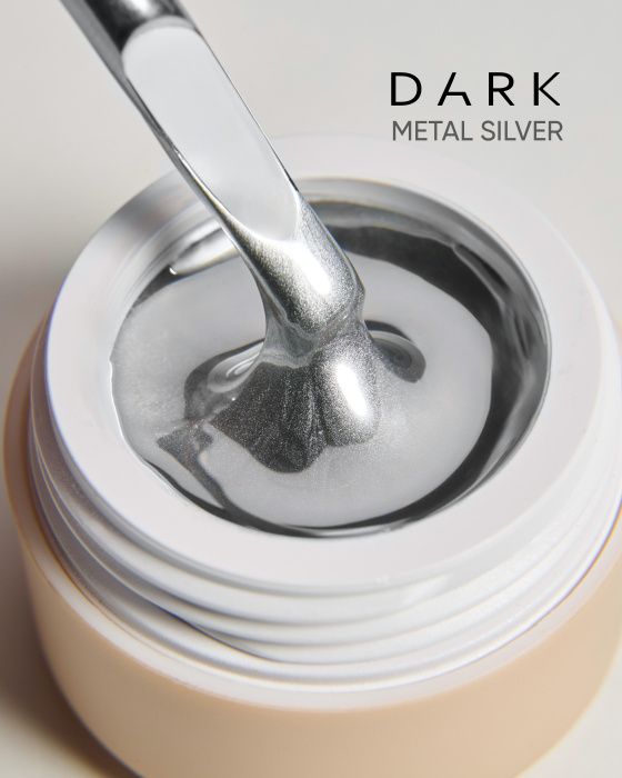 Гель-краска металлик Dark Silver metal 5г